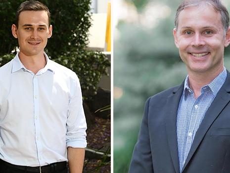 Bonney candidates - the LNP's Sam O'Connor and Labor's Rowan Holzberger will battle it out during a live debate from the Gold Coast Bulletin newsroom tonight. Photo: Supplied