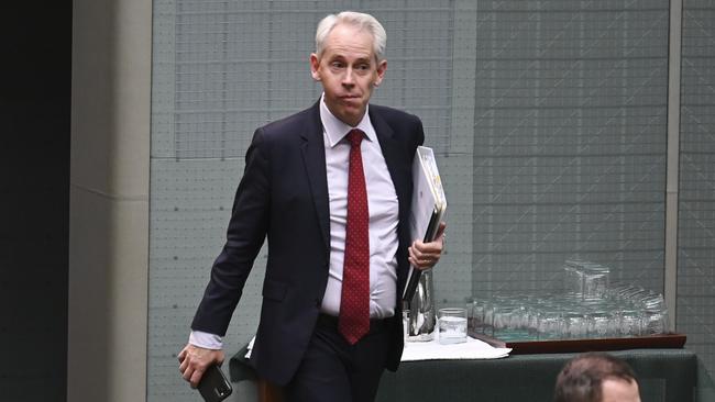 Minister for Skills and Training of Australia, Andrew Giles spent $1 million on office administration and office facilities in 12 months. Picture: NewsWire / Martin Ollman