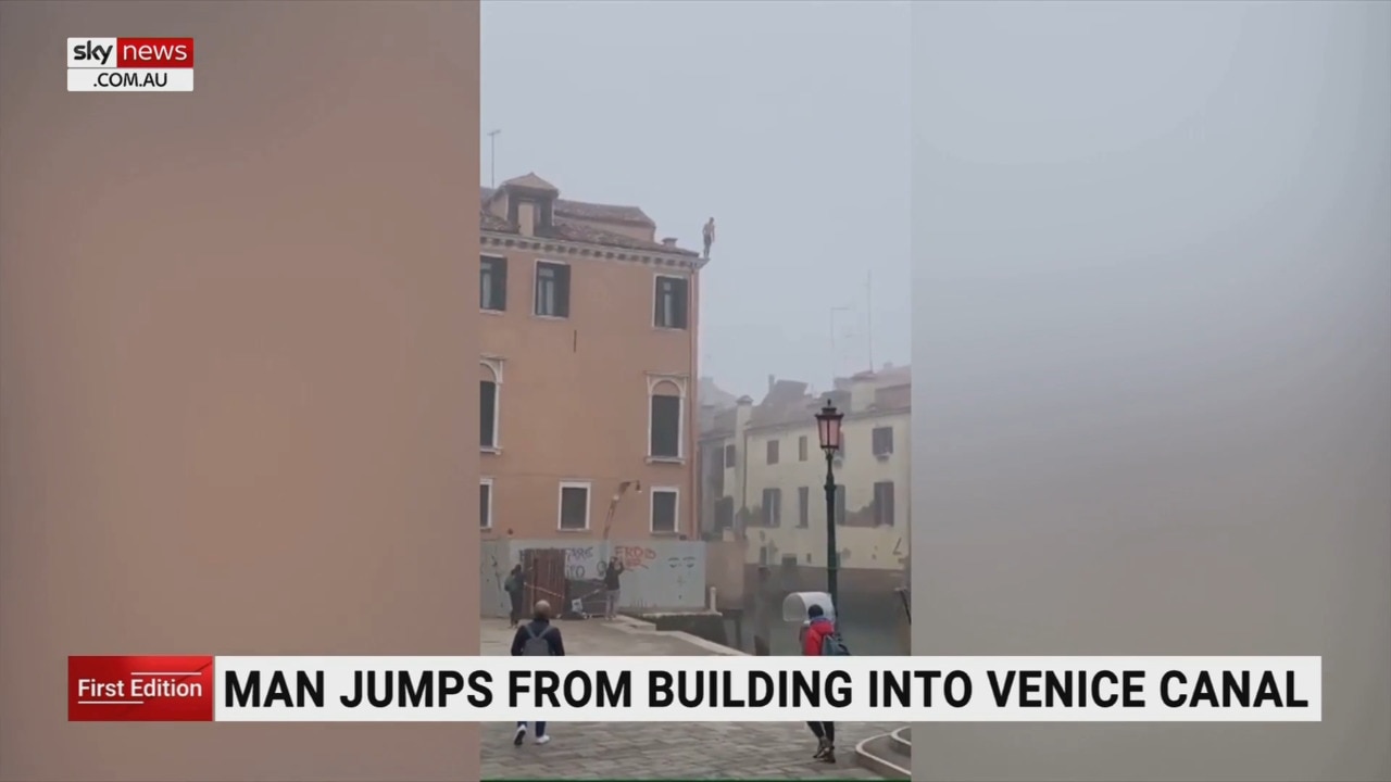 ‘Certificate of stupidity’: Man jumps from building into Venice canal
