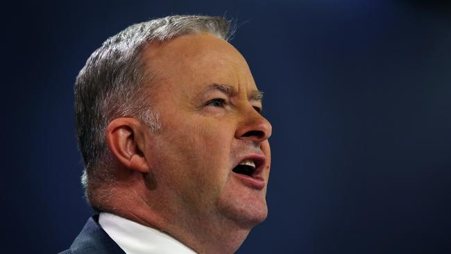 27/05/2019. Newly appointed Labor leader Anthony Albanese at a press conference today. Jane Dempster/The Australian.