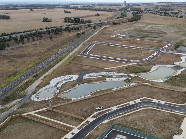 13-03-2024 Generic drone photos. Real Estate development The Grange at 69 Hams Rd, Waurn Ponds VIC. Picture: Brad Fleet