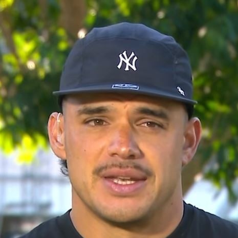 The man, named as Matt, gave a bizarre interview with Channel 7 after being cautioned by police.