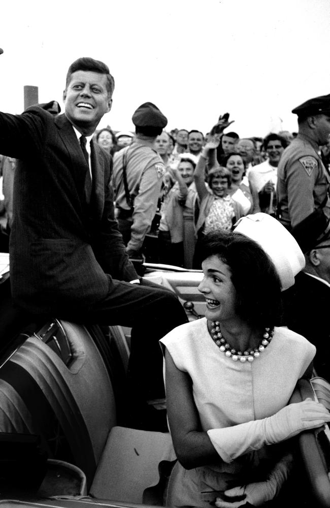 Donald Trump plans to release thousands of never-seen government documents related to predecessor John F. Kennedy’s assassination. Pictured, President Kennedy with wife Jackie. Picture: Penrith Press for American Visionary exhibition at Penrith Regional Gallery