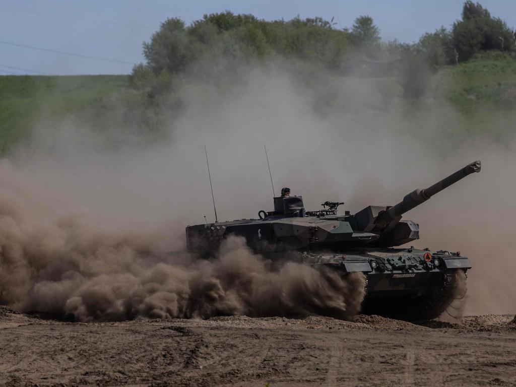 Also at the meeting, Ukrainian President Volodymyr Zelensky urged leaders to supply tanks to Ukraine. Picture: Wojtek Radwanski / AFP.