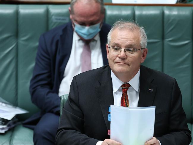 Scott Morrison during Question Time this week. Picture: NCA NewsWire / Gary Ramage