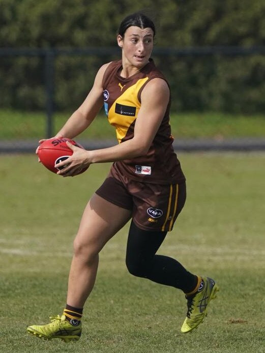 Kew player Dakota Viliva in action during the VAFA Premier Women's season. Picture: VAFA HQ