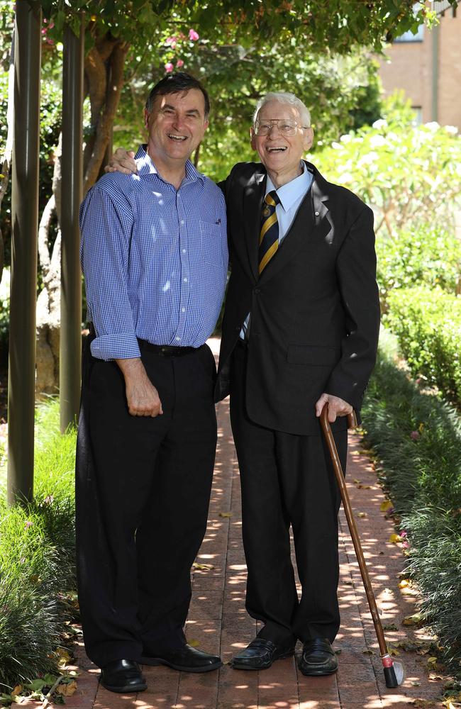 Dr James Wright and his youngest son David in December 2017. Picture: AAP IMAGE/ Chris Pavlich.