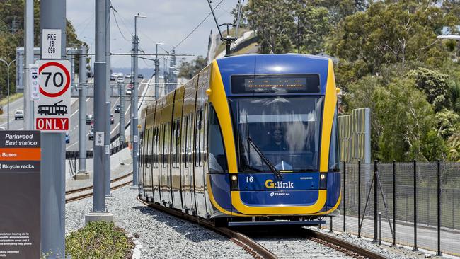 Light rail is heading south. Picture: Jerad Williams