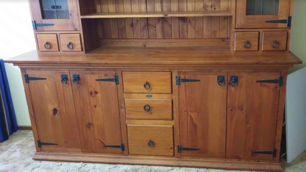 She pulled it apart – including the door handles, hinges and glass. Picture: Supplied