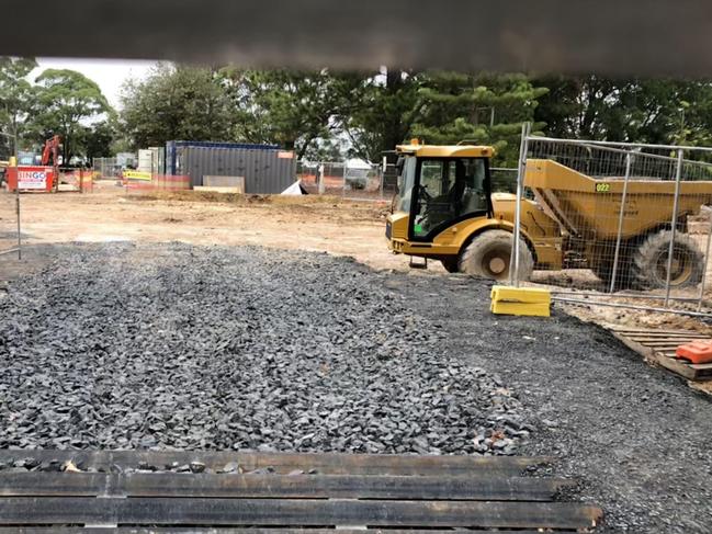 The Environment Protection Authority is undertaking an investigation into water pollution incidents that have occurred during earthworks at the new The Forest High School construction site at Allambie Heights. Picture: Jim O’Rourke