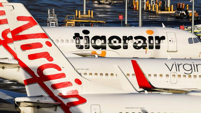 Virgin Australia needs to drop its Tiger subsidiary and exit international flights, says corporate and airline veteran Sir Rod Eddington. Picture: AAP