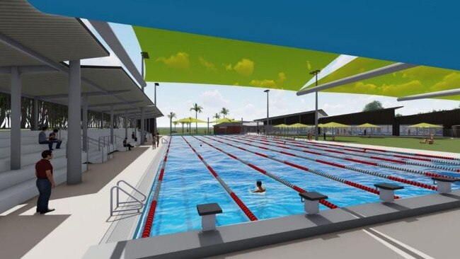 Artist's impression of the Olympic Pool in Stage One of the Grafton Pool Redevelopment