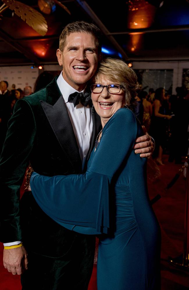 Sam Mac took his mum to the 61st TV Week Logie Awards in 2019. Picture: Jerad Williams