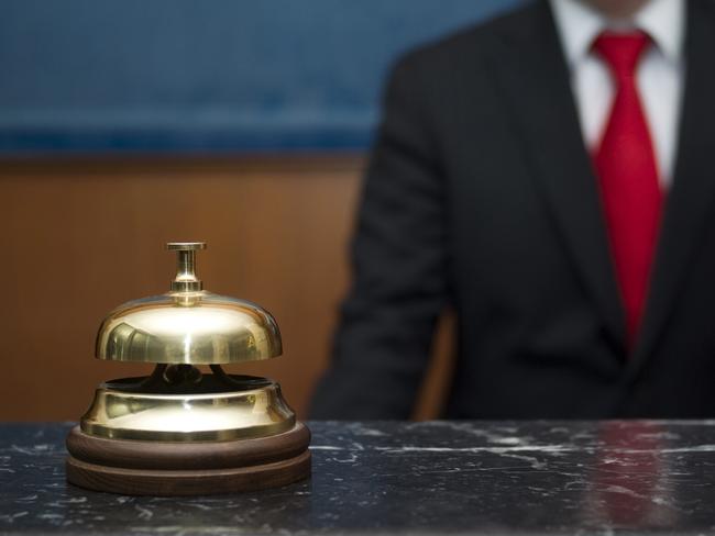 Service bell in a hotel