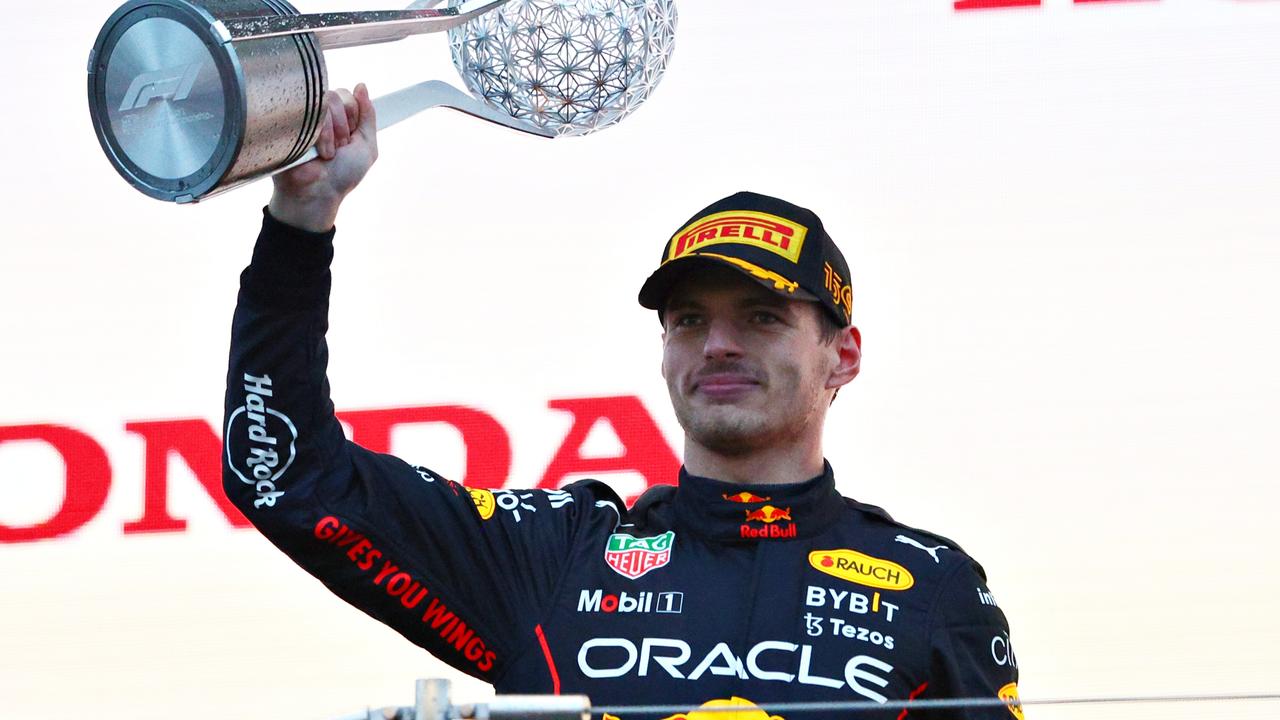 Race winner and 2022 F1 World Drivers Champion Max Verstappen