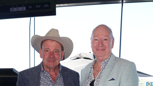 MELBOURNE, AUSTRALIA - MARCH 2 2024 John and Rob Attend the Wangaratta Cup Picture: Brendan Beckett