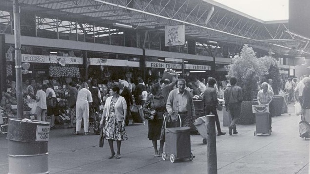 Shoppers at Preston Market, which is celebrating its 50th birthday. Picture: Darebin Libraries