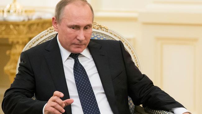 Russian President Vladimir Putin has made no secret of his country’s ambitions. Picture: Alexander Zemlianichenko