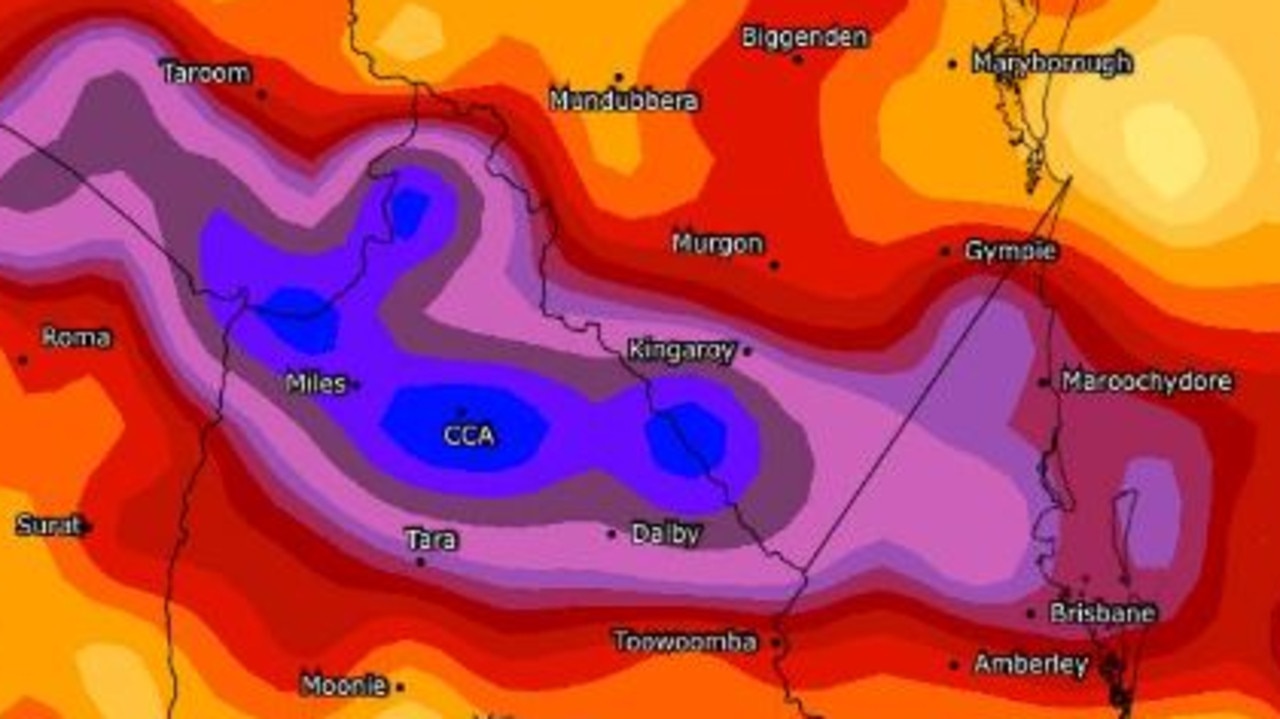 Brisbane weather Flood warning issued as 105mm deluge expected over