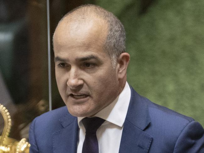 MELBOURNE, AUSTRALIA - NewsWire Photos December 10 2020: Education Minister James Merlino during question at Victorian Parliament on Thursday afternoon.Picture: NCA NewsWire / David Geraghty