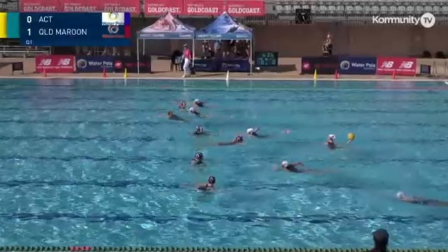 Replay: Water Polo Australia National - ACT v Queensland Maroon (15 and Under, Championships - Women)