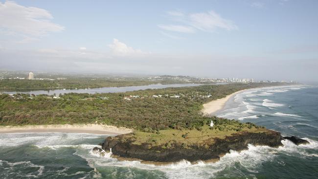 Fingal with Tweed Heads in the background.