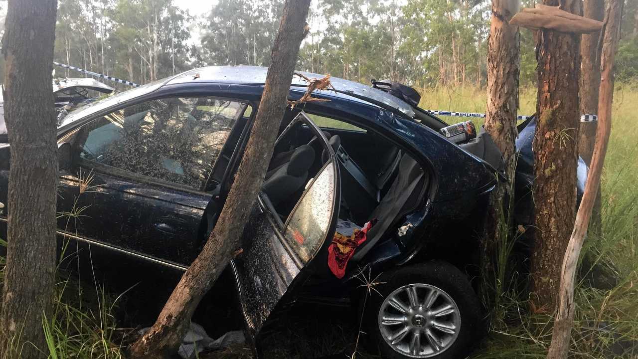 Crash on the Pacific Highway near the Wooli turn off on Monday, April 2. Picture: Contribtued