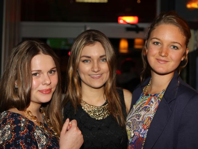 Nitelife- Out and About: Jaime Hanns, Tiff Waller and Carlyn Percy at the Cube Hotel. Photo Allan Scurr / The Chronicle