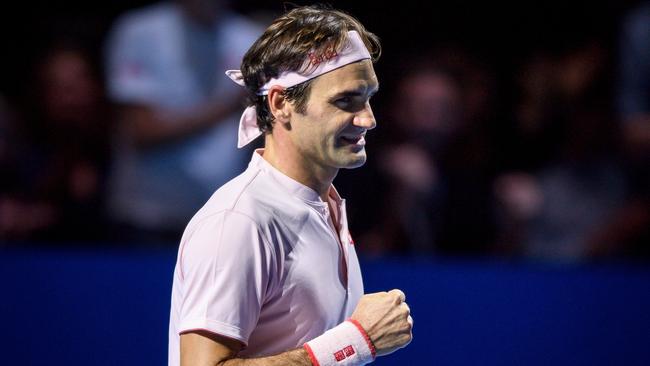 Roger Federer has said Simon can be a feisty opponent. Picture: AFP