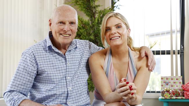 Jim Molan with daughter Erin. Picture: Jonathan Ng.