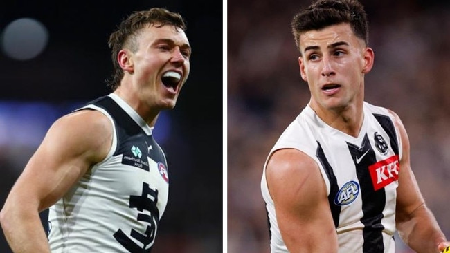 Patrick Cripps and Nick Daicos. Photos: Getty Images