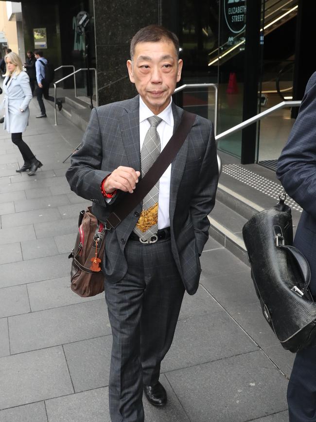 Ernest Wong arrives at the ICAC hearing in Sydney. Picture: Richard Dobson