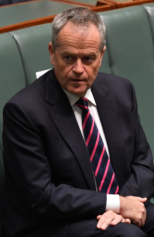 Former Opposition leader Bill Shorten last week in Canberra. Picture: Sam Mooy