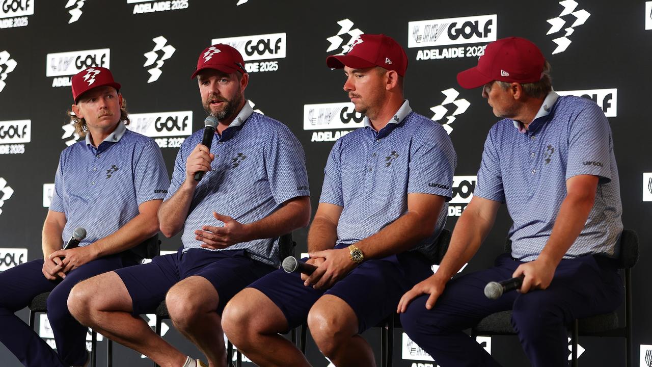 Ripper GC members Cam Smith, Marc Leishman, Lucas Herbert and Matt Jones delighted in the Australian Open change. (Photo by Sarah Reed/Getty Images)