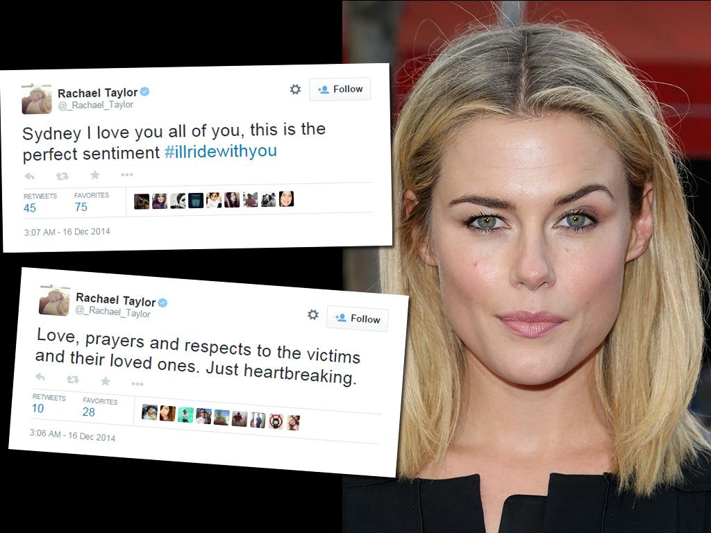 Rachael Taylor: “Love, prayers and respects to the victims and their loved ones. Just heartbreaking.” Picture: Getty