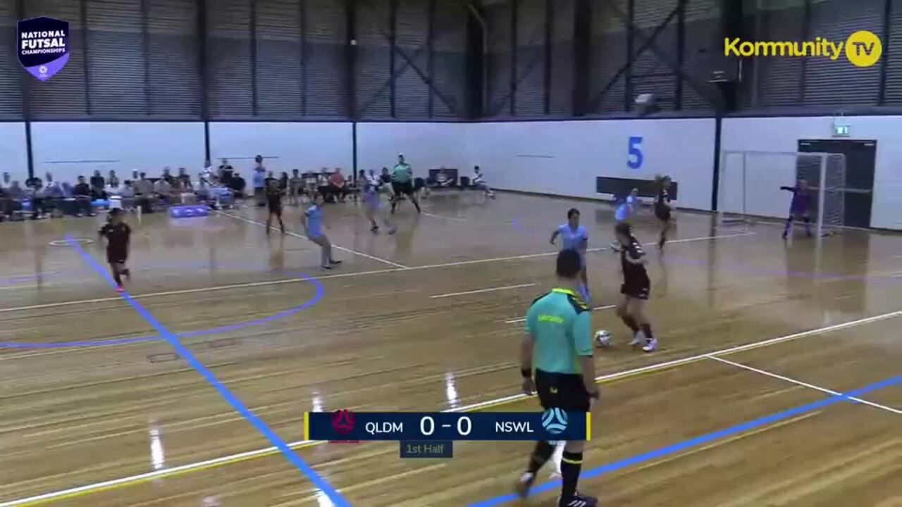 Replay: Football Queensland Maroon v Football NSW Lightning (U13 Girls) -  2025 National Futsal Championships Day 1