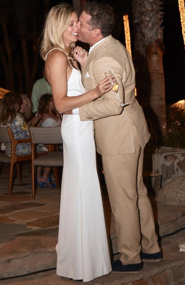 Karl Stefanovic and his fiance Jasmine Yarbrough pictured at the One &amp; Only Palmilla resort in Los Cabos, Mexico. Picture: Supplied