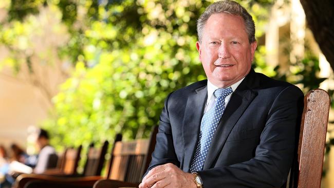 Billionaire mining magnate and philanthropist Andrew “Twiggy” Forrest. Picture: Colin Murty