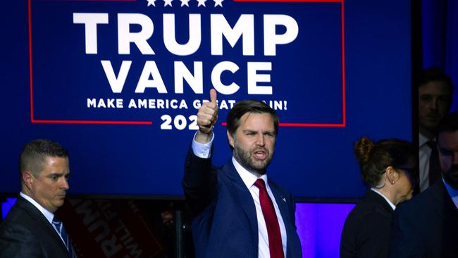 Republican nominee for vice president JD Vance. Picture: AFP