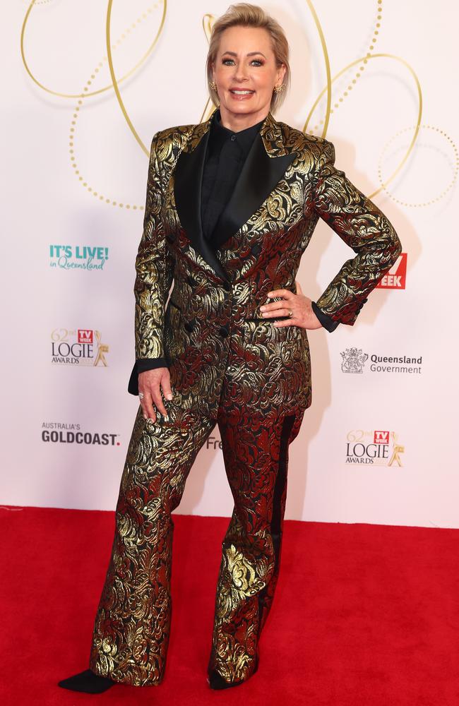 Amanda Keller attends the 62nd TV Week Logie Awards. Picture: Getty