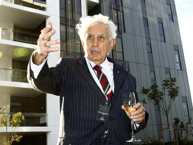 Harry Triguboff spoke to the Southern Courier at the opening of Pagewood Green. Picture: John Appleyard