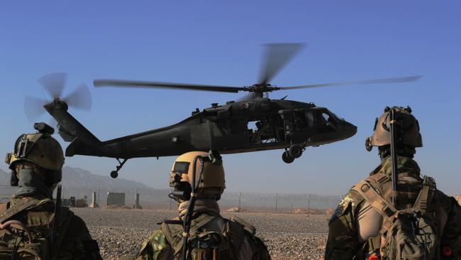 Australian soldiers in the field at Northern Kandahar. Picture: Department of Defence