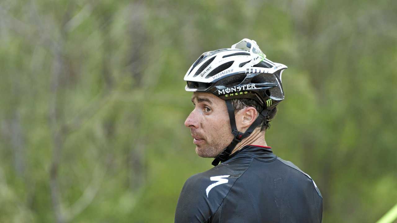 Toowoomba rider Jared Graves after the elite men section of round seven of the 2017 XCO National Series at the Oceania Continental MTB Championships at Jubilee Park, Sunday, March 12, 2017. Picture: Kevin Farmer