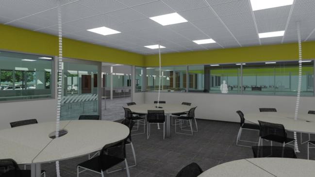 Concept art for Casuarina Senior College’s new STEM centre. Picture: SUPPLIED