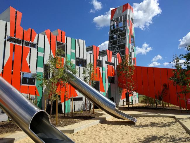 Bungarribee Park playground in Western Sydney Parklands.