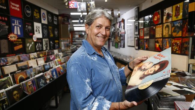 Baz Scott at Egg records in Newtown. Picture: John Appleyard