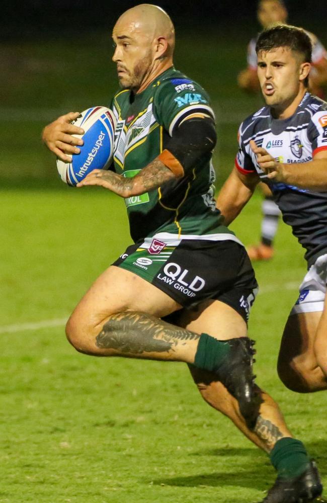 Ipswich Jets captain Nat Neale in full flight. Picture: Jorja Brinums/QRL