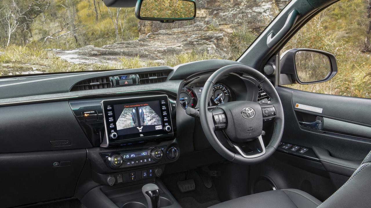 The interior of the HiLux Rogue