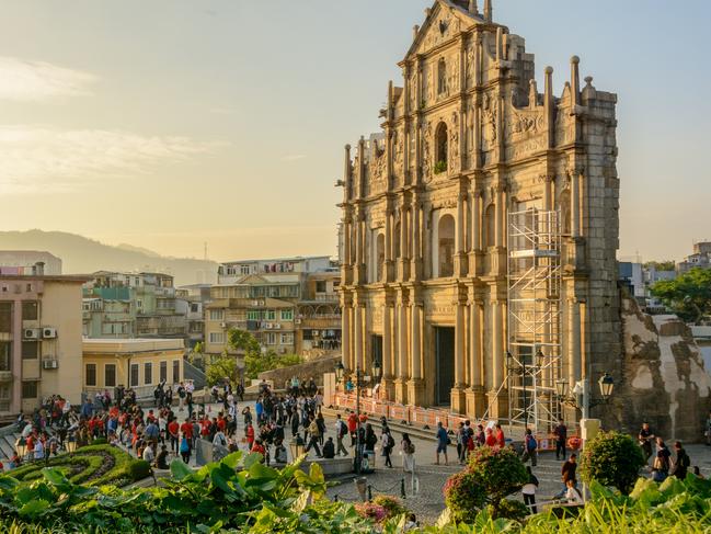 Ruins of St Paul's Church is a landmark sight in Macau. 