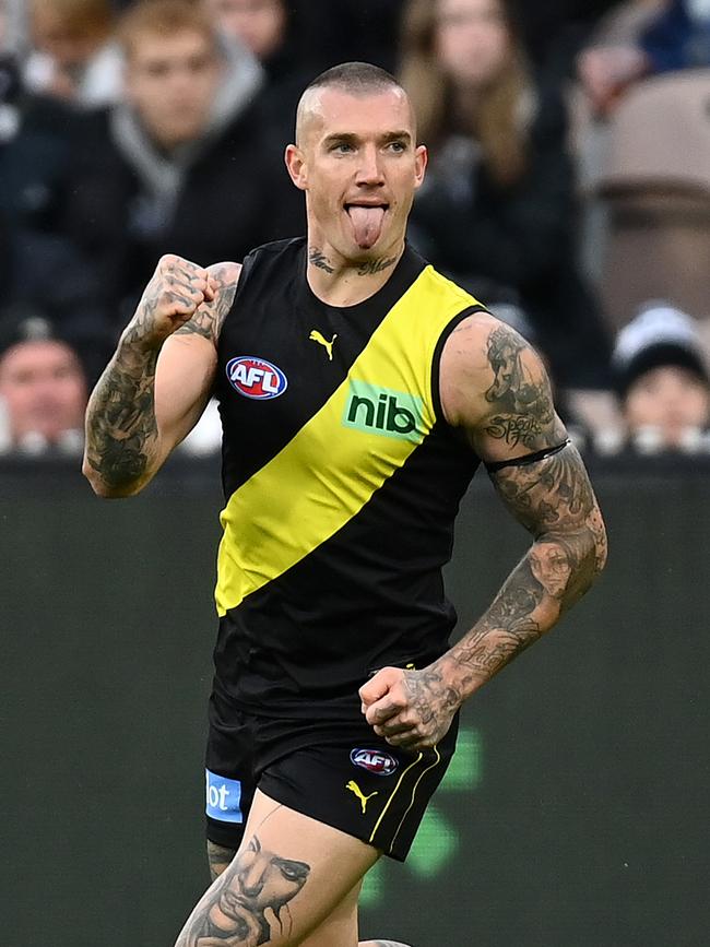 Dustin Martin made a welcome return to help inspire Richmond to victory.